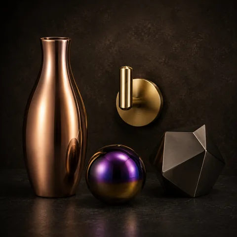 PVD coated home decor accessory finish
